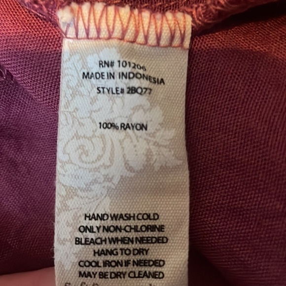 Soft Surroundings Pink Tie Dye Bali Cardigan Top Size Small - Picture 7 of 7